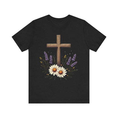 Floral Cross T-Shirt