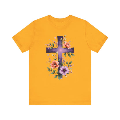 Floral Cross T-Shirt