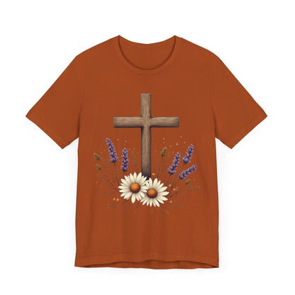 Floral Cross T-Shirt