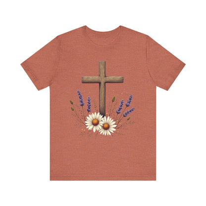 Floral Cross T-Shirt