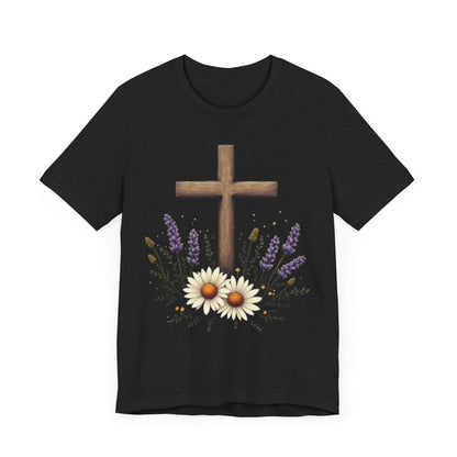 Floral Cross T-Shirt