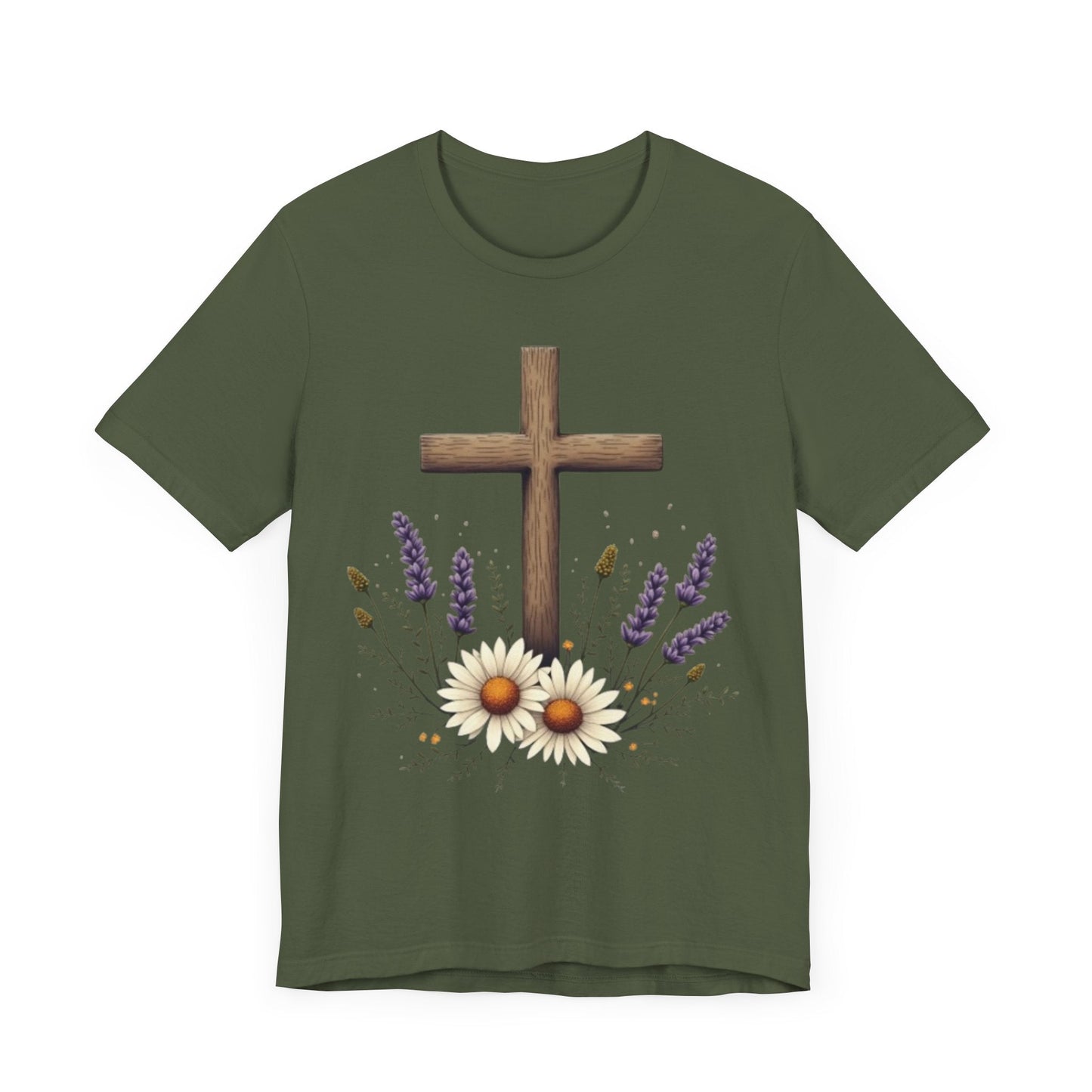 Floral Cross T-Shirt