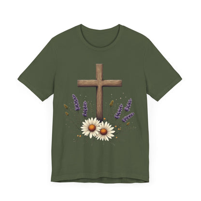 Floral Cross T-Shirt
