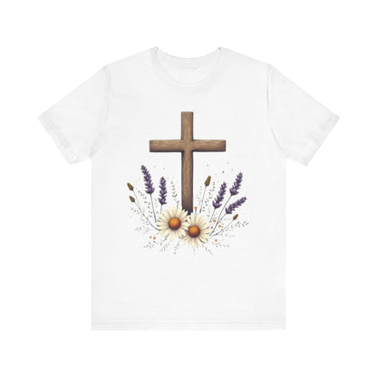 Floral Cross T-Shirt