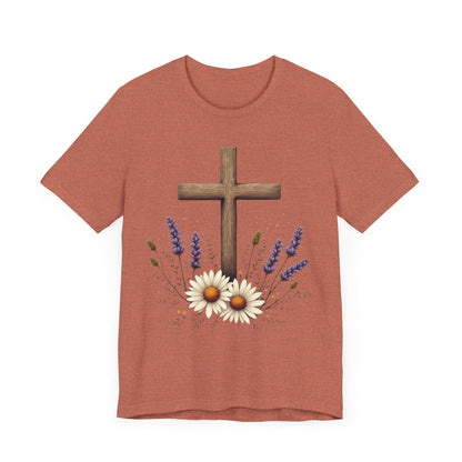 Floral Cross T-Shirt