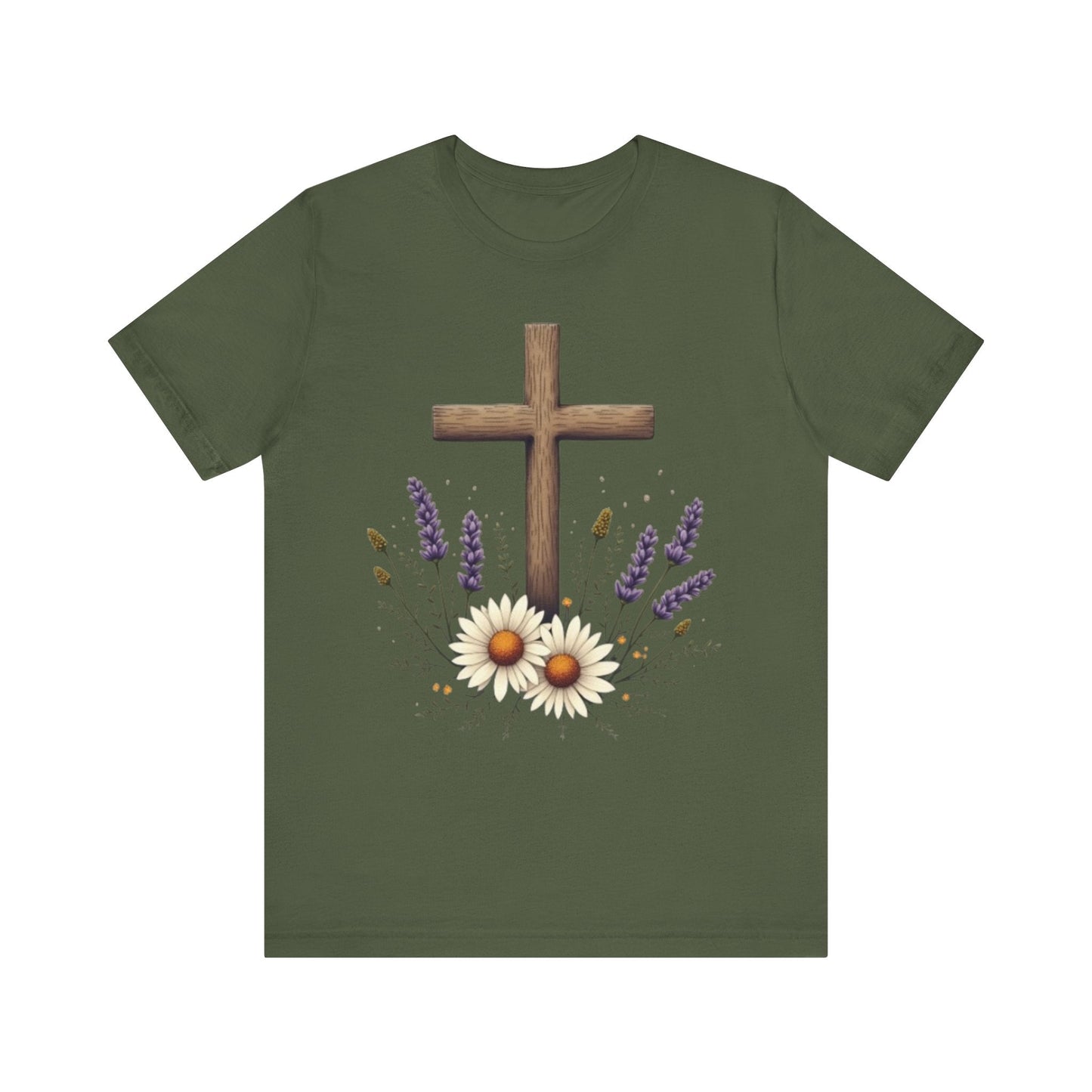 Floral Cross T-Shirt