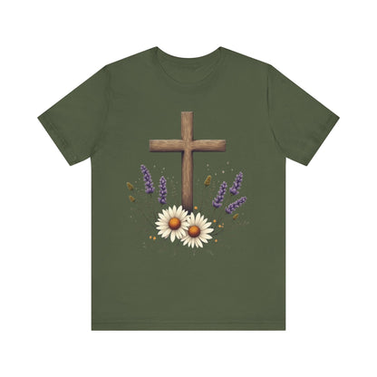 Floral Cross T-Shirt